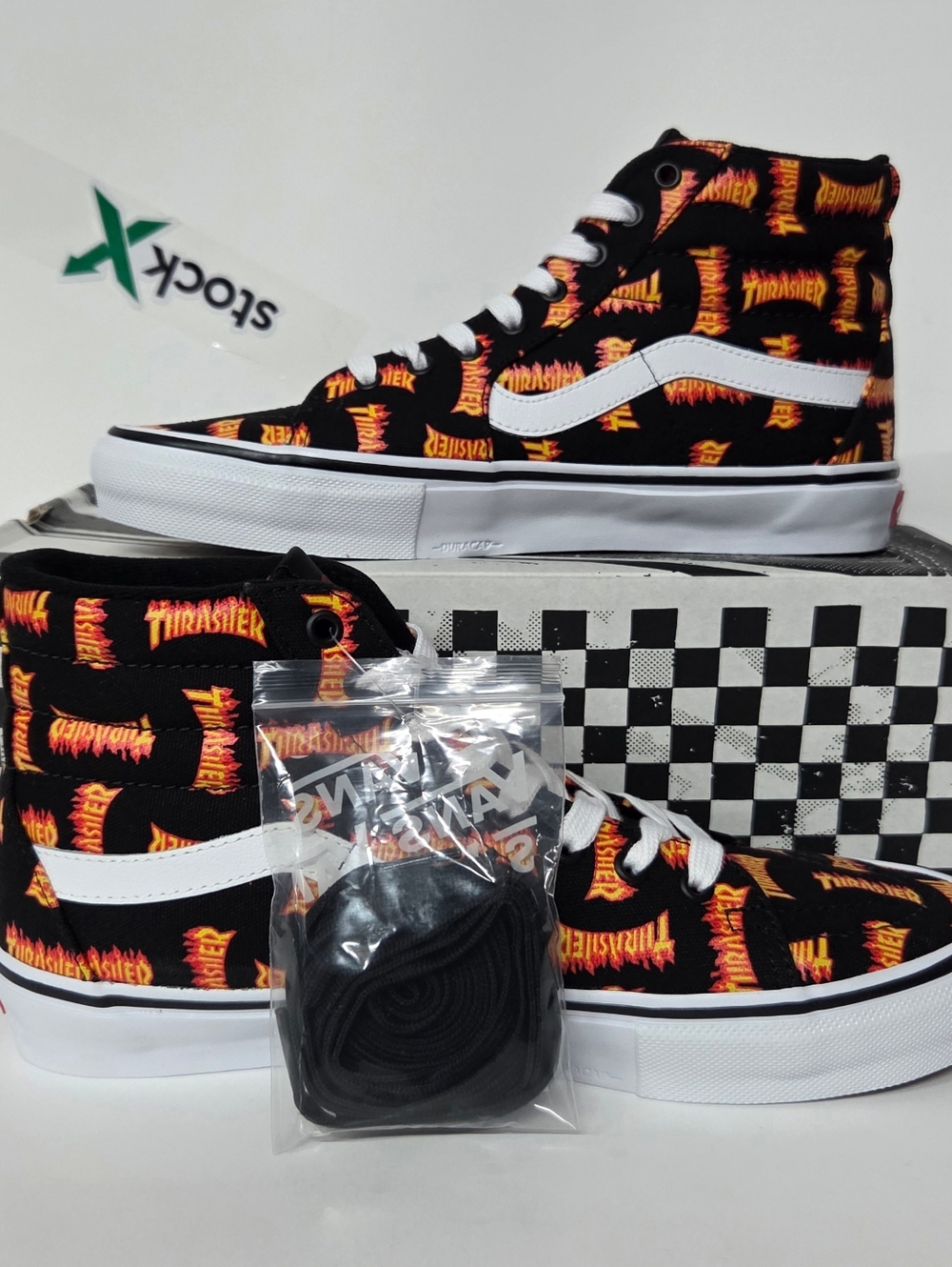 VANS SKATE SK8-HI Thrasher/Mens Size 9.5 Womens 11 NEW!